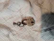 1 DDR Vorh&auml;ngeschloss mit 1 Schl&uuml;ssel B&uuml;gelschloss Vintage