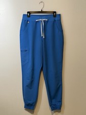 Figs Zamora Jogger Scrub Pants Size Medium Capri Blue W22SW2012