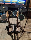 PS4 Complete TESTED Rock Band 4 Band Bundle Guitar Drums Drum Set Game Disc