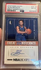 2018 Panini Jalen BRUNSON (RC) Autograph GREAT SIGNIFICANCE PSA 8 NY KNICKS