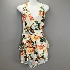 Prettylittlething NWT Nude Floral Multi Halte...