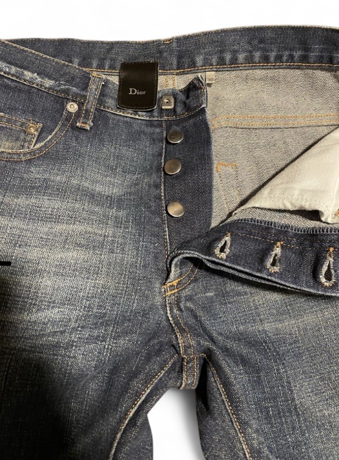 Dior Homme 05SS Rust Dyed Denim Jeans Size 30 Unaltered | eBay