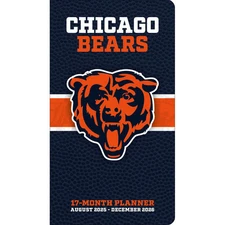 Turner Licensing,  NFL Chicago Bears 17 Month 2026 Pocket Planner, 3.5'' X 6.25'