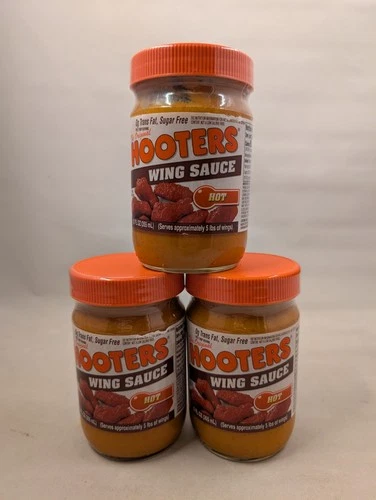 Hooters Wing Sauce Hot 12oz 3-Pack – Original Recipe