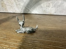 Vgt Unmarked Hudson Pewter Fawn Deer Figurine Wilson Mini Made in the USA Animal