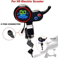 6 Pin Display Throttle Accelerator Ignition 2 Key fit H5 & H7 Electric Scooter
