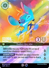 Lorcana INKWASH FOIL Stitch - Rock Star Set Championship - Promotional Cards