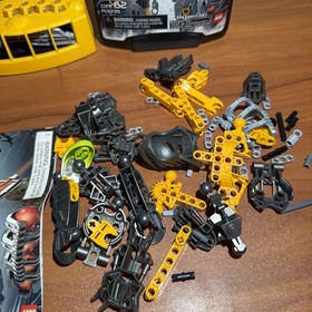 LEGO Bionicle 8730 Toa Hewkii Used Inika Yellow Kanohi Sanok Zamor Light-up Axe