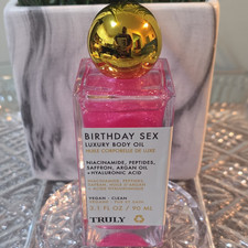 Truly Birthday Sex Luxury Body Oil Vegan Clean Pink 3.1 fl oz / 90 mL