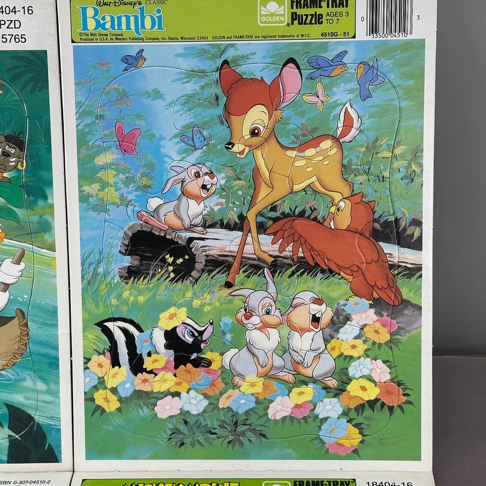 Rompecabezas Bandeja Marco Disney - Completo Vintage - Lote de 6 Foto 4 de 4