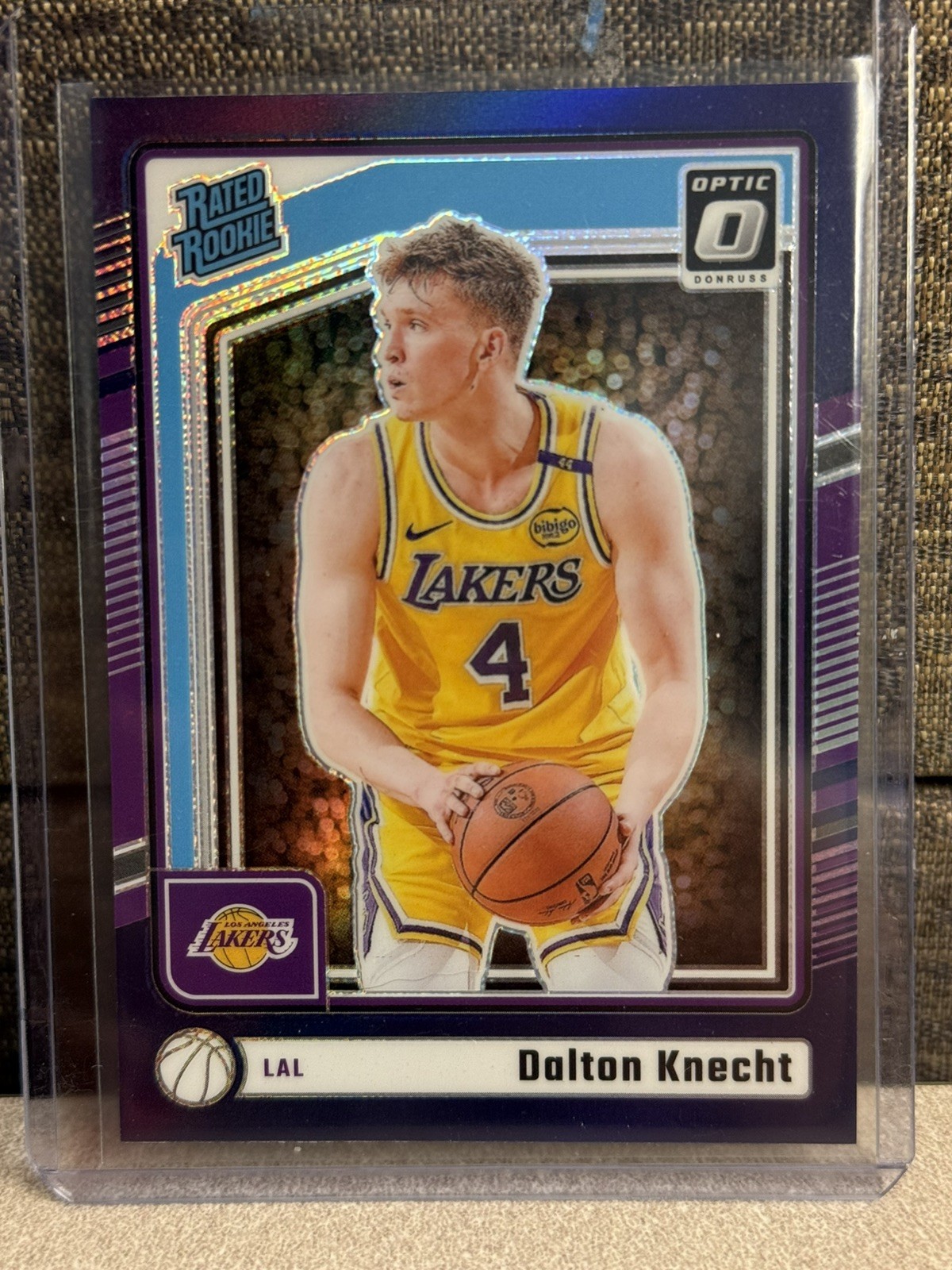 2024-25 Donruss Optic - Dalton Knecht #256 - Rated Rookies Purple Holo Prizm