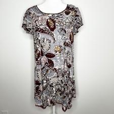 Silence + Noice Urban Outfitters Floral Short Sleeve Mini Swing Dress Size M