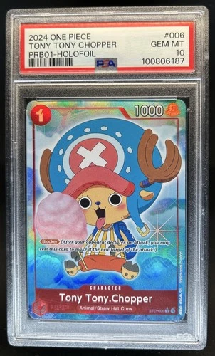 2024 One Piece The Best Tony Tony.Chopper Common #ST01-006 PSA 10 GEM MINT