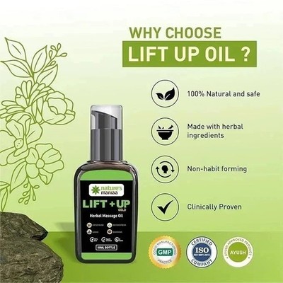 Mexmy Lift-Up Herbal Oil - 100% Pure & Natural Ayurvedic Massage Oil for Men