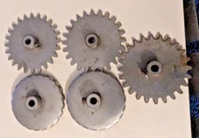 GROUP  OF P-11 P-12  original A C Gilbert Erector SET CROWNS AND GEARS