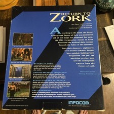 Return to Zork Vintage PC Big Box 3.5" Floppy Disk + CD-ROM Copy Infocom MS-DOS