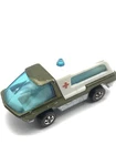 Hot Wheels Redline Heavyweights Ambulance 1969 Olive White Int. - Hong Kong