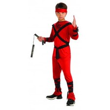 Boys Red Ninja Costume