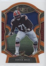 2020 Panini Select Concourse Orange Prizm Die-Cut Jedrick Wills #90 1p5