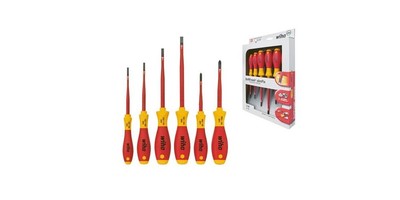 WIHA Schraubendrehersatz 3201 K6 6-teilig Schlitz / PH slim fix VDE