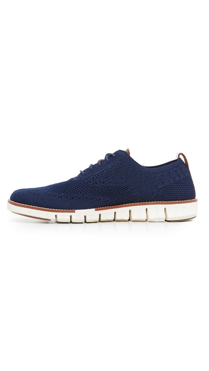 Cole Haan Zerogrand Stitchlite Wingtip Oxford Marine Blue  display picture 1
