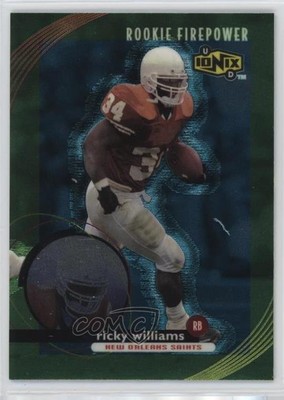 1999 UD Ionix Rookie Firepower Ricky Williams #62 1je8