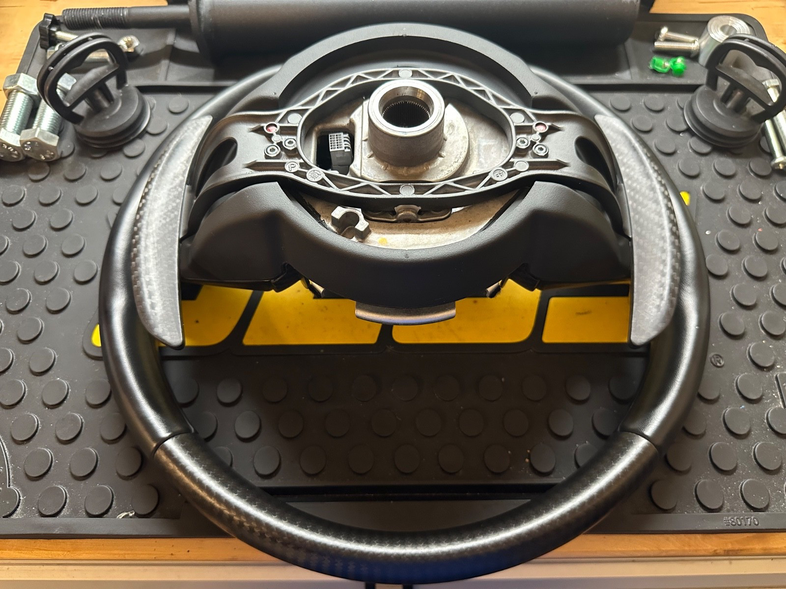 McLaren 720S OEM MSO steering wheel full carbon fiber upper lower and paddles