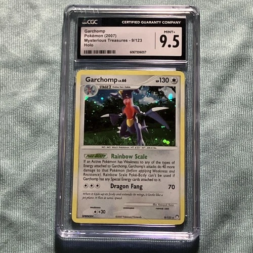 2007 Pokemon D&P Mysterious Treasures #9 Garchomp Holo CGC 9.5