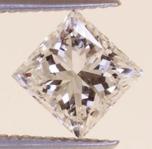 loose GIA certified princess cut .90ct diamond VS2 H vintage estate natural