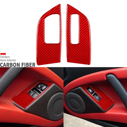 42Pcs Red Carbon Fiber Full Interior Trim Kits For Mitsubishi Eclipse 2006-2012 - Picture 9 of 24