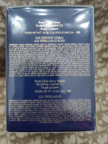 Estee Lauder Travel Exclusive 3 Pure Color Envy Sculpting Lipsticks Trio Set - Picture 5 of 8