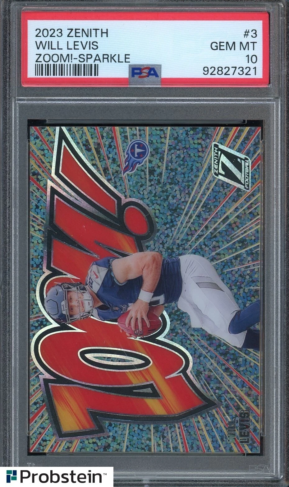 Will Levis Panini Zenith Zoom! #3 Sparkle