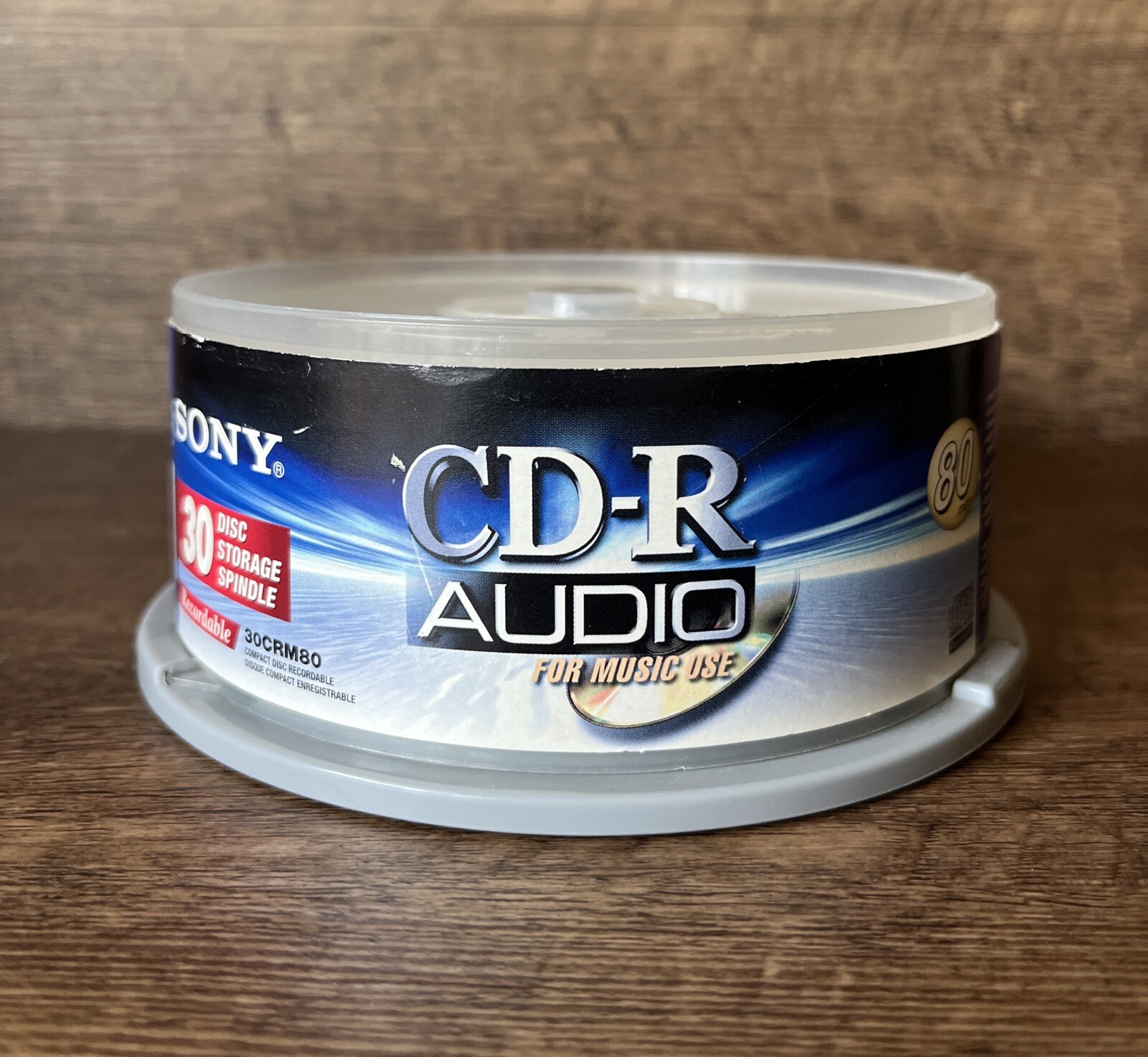 Sony Blank Music CDR CDR 80 Min Digital Audio 30 PK Media Discs