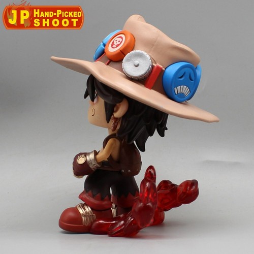 Anime One Piece Portgas D Ace Vaquero Adorable 16 cm Estatua PVC GK Figura Modelo de Juguete - Imagen 7 de 20