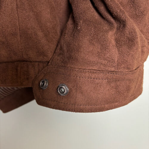 Liz Claiborne Women Sueded Finish Jacket Brown Sz XXL Outerwear Western Country - Picture 18 of 24