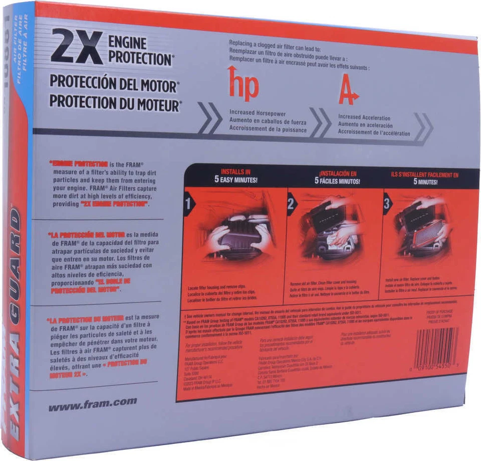 Filtro de aire para Kia Optima Sorento 2011-2015 Fram Foto 4 de 4