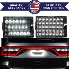 "SUPER BRIGHT"White LED License Plate Light Lamp SET Fits Dodge Durango 2014-up