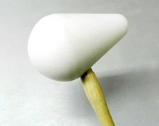 Plastic Mallet 3.5" Ball Face Shape Nylon Hammer Tapered Forming Jewelry Making