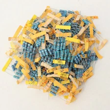 500PCS 100 Values 1W 1 Ohm - 1M Ohm Metal Film Resistor +/-1% Assortment Kit