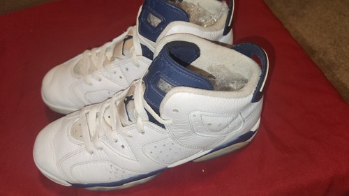 Nike Air Jordan 6 Retro GS Midnight Navy White Gradeschool *Size 6.5Y 384665 141 - Picture 3 of 13
