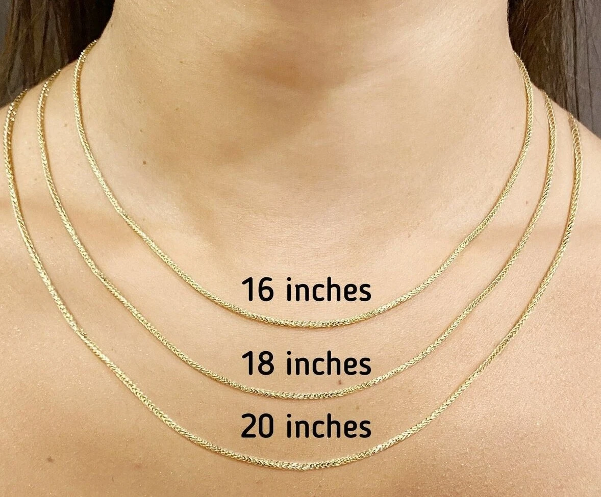 Authentic 18k Yellow Gold Necklace 1.1mm Singapore Link Chain 18inchl 16inch  L - Necklaces - AliExpress