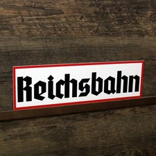 Schild Reichsbahn Wegweiser Hinweisschild Warnschild 34x10cm Wehrmacht