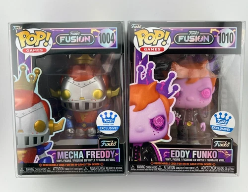 Funko Fusion Pop! Exclusive MECHA FREDDY #1004 & EDDY FUNKO #1010 NEW/In Hand