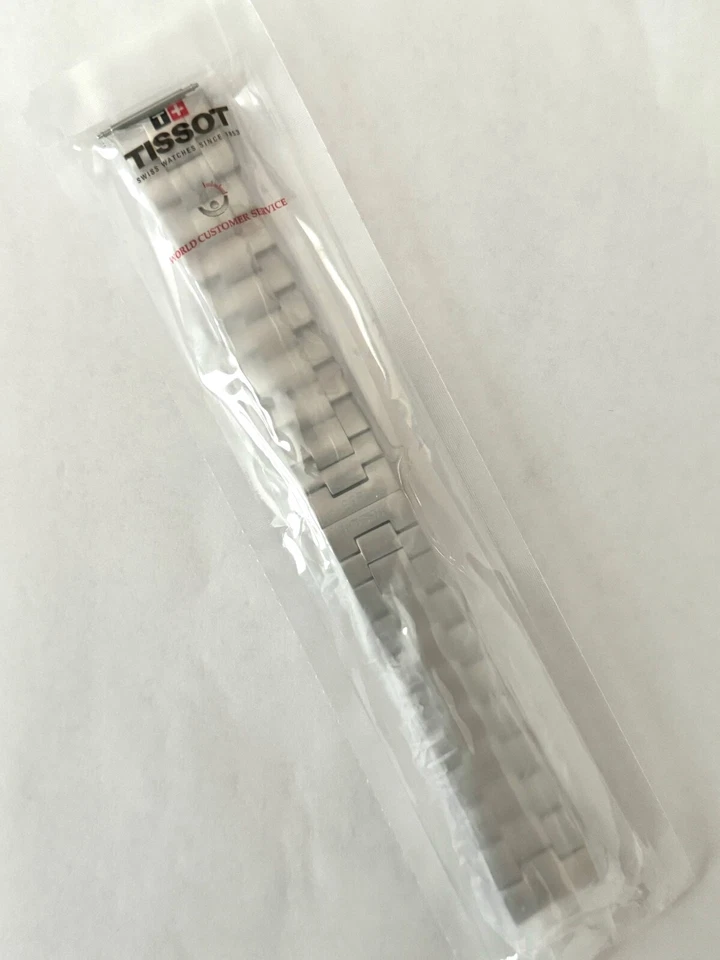 Pulsera de reloj de acero original Tissot Powermatic para parte posterior de la caja # T127407A Foto 3 de 3