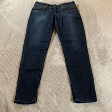 Democracy Womens 6 Denim Jeans Ab Technology Skinny Ankle Dark Wash Stretch