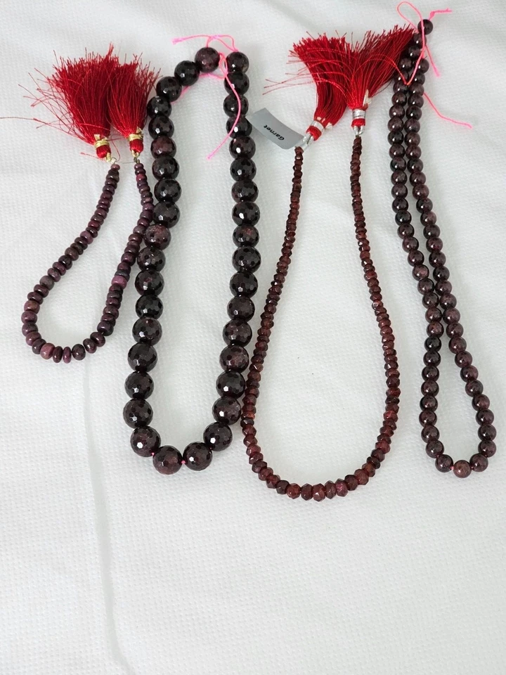 Garnet Genuine Gemstone Strands - Image 3 of 4