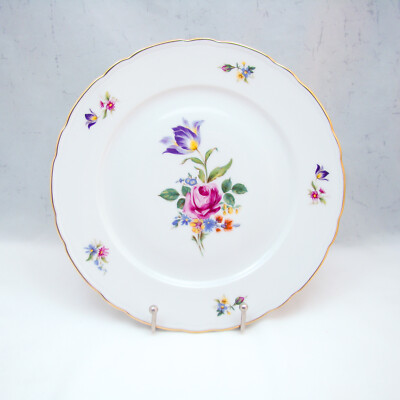Schwarzenbach/Winterling Bavaria WIG969 (Floral/Gold Trim) Dinner Plate(s)