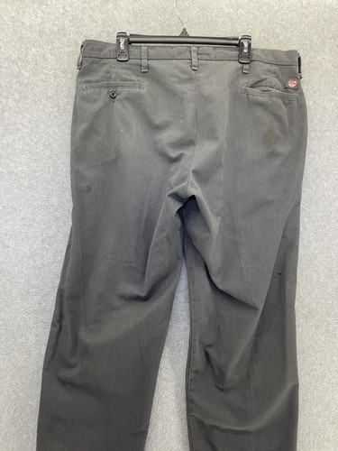 Red Kap Men's Work Pants Solid Gray Size 38 Straight Leg Well Worn - Picture 6 of 14