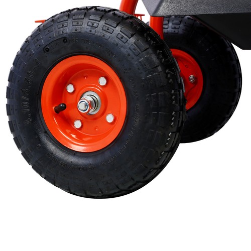 Sedile carrello da giardino scooter esterno con vassoio attrezzi 360 sedili girevoli regolabile - Foto 34 di 35