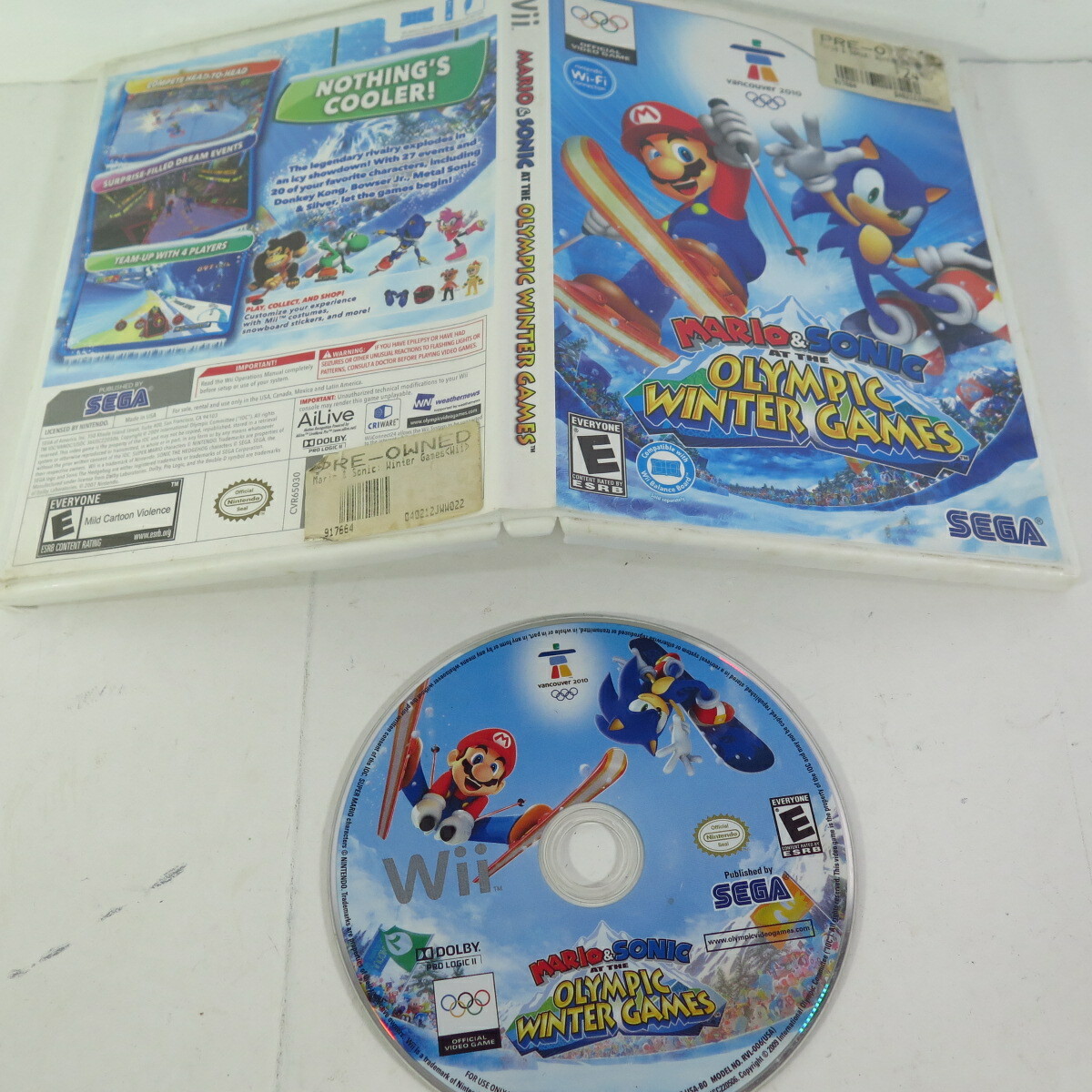 Mario and Sonic at the Olympic Winter Games Vancouver 2010 Nintendo Wii